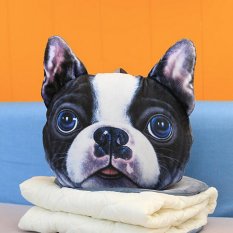 Fashion Kucing Anjing Bentuk Sofa Cushion Bekas Mobil Kado Rumah Kursi Bantal Kepala Beristirahat Bulldog-Intl