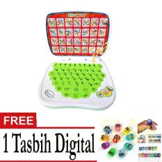 FG Laptop Mini B10/Alat Bantu Belajar 4 Bahasa -Hijau +Gratis Tasbih Digital