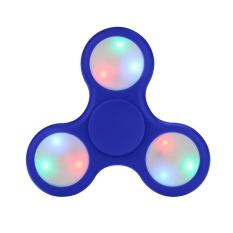 Fidget Spinner LED Light Hand Toys Tri-Spinner EDC Ball Focus Game Lampu LED Random Color