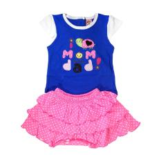 Fio Online Mi Angle Baju dan rok ( Setelan ) bayi perempuan Model Mom And Dad