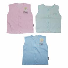 Fluffy Baju Kutung Kancing Warna Newborn - BKAN-W-NB