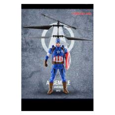 Flying Action Figure Captain America Marvel's The Avengers Flying Doll Boneka Terbang Action Figure Toy Mainan Anak