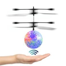 Flying Ball / helicopter Quadcoper Drone Sensor Tangan Toy Mainan Anak Terbang - Bola - Babamu - Hijau