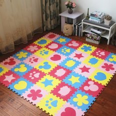 Foam Play Mats (20 Ubin) Anak-anak Playmat Ubin | Non-toxic Interlocking Floor Children & Baby Room Soft EVA Warna Tebal Lantai Karet Square Bayi Balita Latihan Area Karpet-Internasional