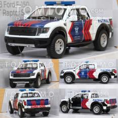 Ford F-150 Raptor Polantas Police Polisi Indonesia Diecast Miniatur Mobil Mobilan Pickup Truck SUV Truk Bak Patwal Patroli Mainan Anak Cowok Laki Tomtomo