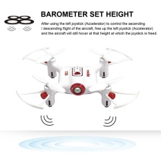 FS Big Sale Mini RC Helicopter Pocket Aircraft Remote Control with Altitude Hold One Key Take-off/Landing White