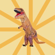 Lucu Dewasa Inflatable Dinosaur Trex Costume Suit Air Fan Dioperasikan Blow Up Halloween Cosplay Fancy Dress Kostum Hewan Jumpsuit- INTL
