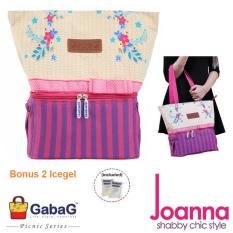 Gabag Cooler Bag Joanna Free 2 Ice Gel Tas Pendingin ASI Plus Free 10Pcs Breast Milk
