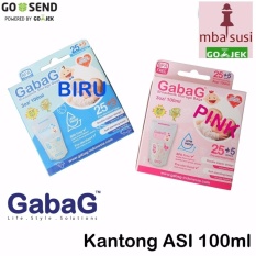 Gabag Kantong ASI BPA Free - Breastmilk Storage Bag Newborn 100ml - 25+5 lembar(Clear)