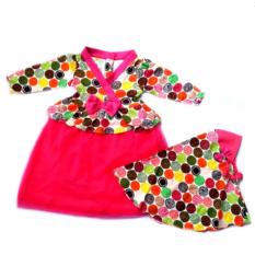 Gamis Korean Polka - Dress Muslim Ala Korea Untuk Bayi dan Anak Dress Bayi Dress Muslim Dress Anak Baju Muslim Gamis Bayi Baju Pesta Untuk Bayi dan Anak
