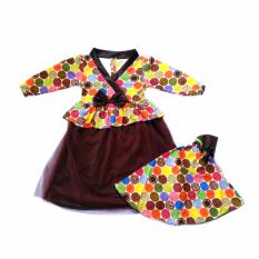 Gamis Korean Polka - Dress Muslim Ala Korea Untuk Bayi dan Anak Dress Bayi Dress Muslim Dress Anak Baju Muslim Gamis Bayi Baju Pesta Untuk Bayi dan Anak