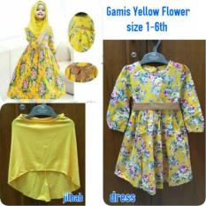 Gamis Yellow Flower