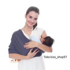 GEOS BianS - Banyak posisi - Gendongan kaos Bayi - Abu tua - Size L