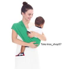 GEOS BianS - Banyak posisi - Gendongan kaos Bayi - Green - Size S
