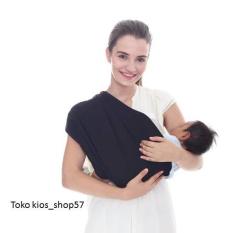 GEOS BianS - Banyak posisi - Gendongan kaos Bayi - Hitam - Size XL