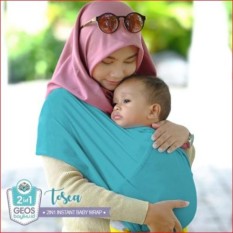 Geos Gendongan Kaos Bayiku.id 2in1 Instant Baby Wrap - L Tosca