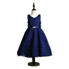 Girls Party Wear Dress Children Upacara Pernikahan Putri Elegan Ulang Tahun Gaun Remaja Prom Gaun