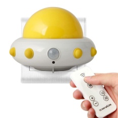 Googmnof Anak-anak Cahaya Malam Kecil dengan Timer Plug In Wall Night LampFor Anak-anak. Remote Control untuk 3 Mode Pencahayaan. 5 Gelar Terang. Waktu 10/30 Min (Kuning)-Intl