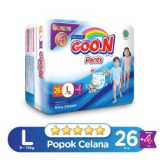 Goo.N Excelent Soft Premium Pants Jumbo L isi 26+4 (Bonus Pack)