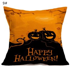 Halloween Pola Mobil Bantal Di Sofa Pillow Case Cover-Intl