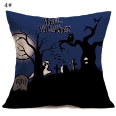 Halloween Pola Mobil Bantal Di Sofa Pillow Case Cover-Intl