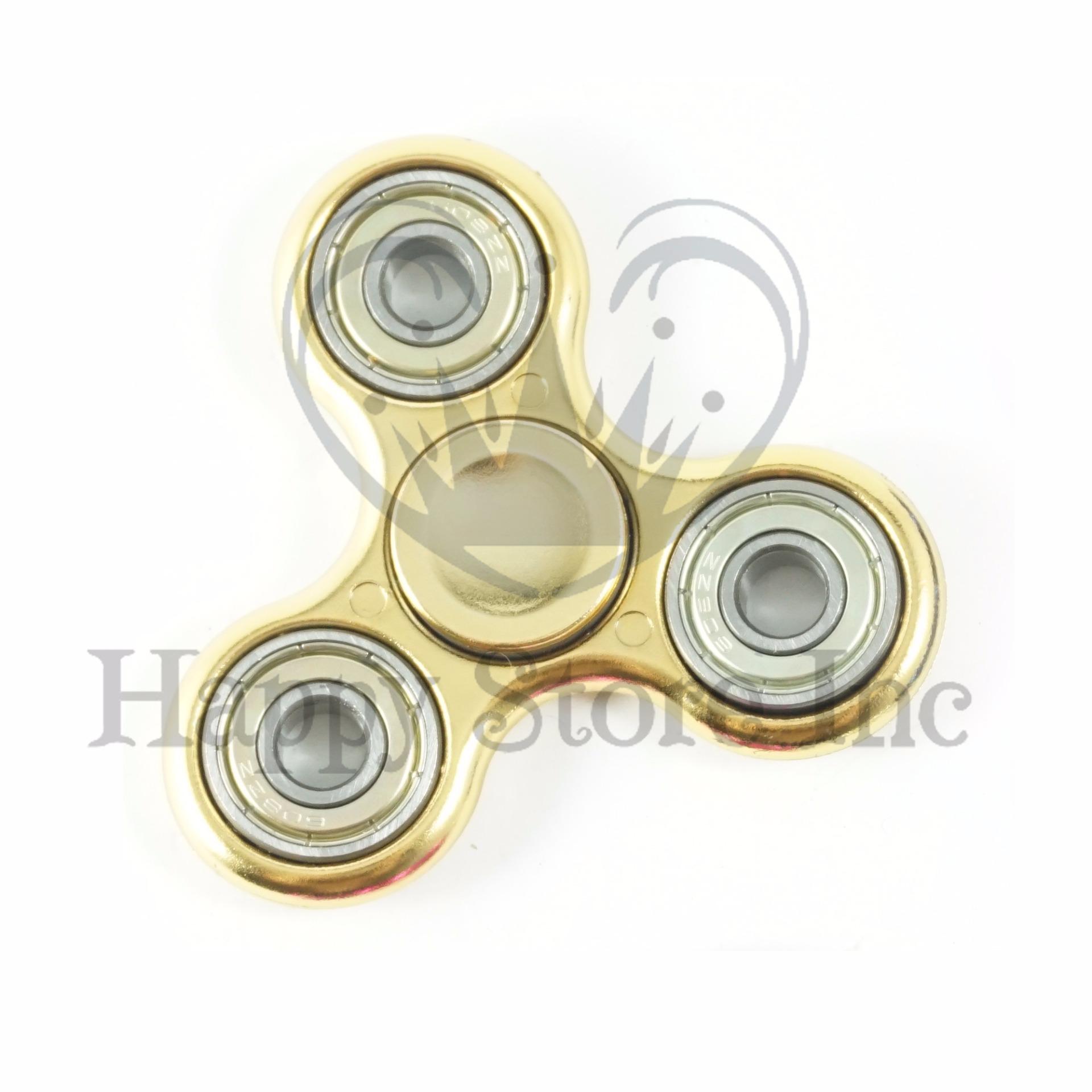 Happy Fidget Spinner Hand Spinner CHROME KILAT Hand Toys Focus Games / Mainan Spinner Tangan Penghilang