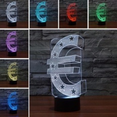 HappyLife Touch Switch 7 Colors Changing Night Light 3D VisualLedlamp(Symbol 01�x89