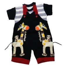 Hayami Baju Kodok Bayi Jerapah-Biru