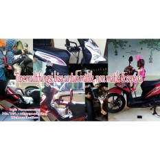 HOTPROMO kursi boncengan anak di motor bebek manual dan matik tipe multifungsi tempat duduk anak di motor bebek matik dan sepeda ontel