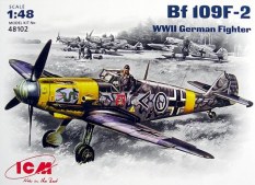 ICM Model Militer Model Bf109f-2 Perang Dunia II Pesawat Tempur