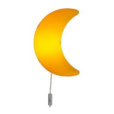 IKEA Smila Mane - Lampu Dinding, Lampu Tidur Kamar Anak Motif Bulan - Kuning