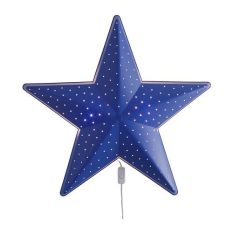 IKEA Smila Stjarna - Lampu Dinding, Lampu Tidur Kamar Anak Motif Bintang - Biru