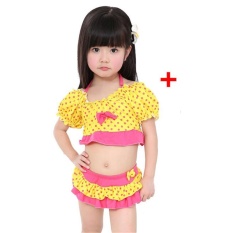(Imported)BEST-HTIU Korea Fashion Lovely Girl Kids Swimwear Arena Two Piece - intl