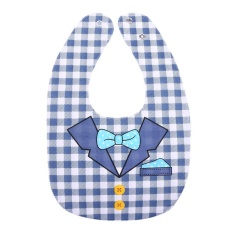 Infant Babies and Kids Supplies Double-sided Pinafore Bib Waterproof Towel - intl