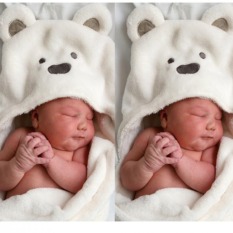 Bayi Baru Lahir Balita Selimut Berbulu Beruang Terbungkus Pakaian-Internasional