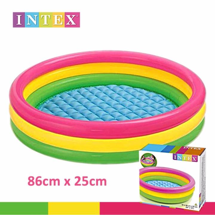 Intex Kolam Renang Pelangi Anak uk 86 x 25 cm  Lazada 