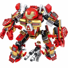 BB Mart 60001 339 Pcs Iron Man Armor Warrior Soldier Angka Bangunan Blok Mainan Edukatif untuk Anak-anak
