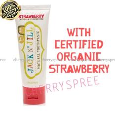 Jack n Jill Natural Organic Toothpaste Pasta Gigi Odol Organik Untuk Bayi Anak Aman Natural - Strawberry 50g