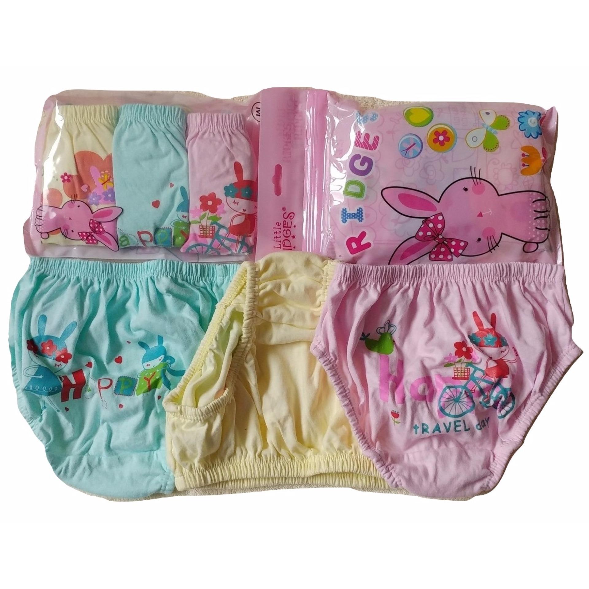 Harga preferensial Jelova Angela RIDGES Dalaman Baby GIRLS Kids 2-3 TAHUN - SNI STANDART - 3pc Mixcolours beli sekarang - Hanya Rp37.675