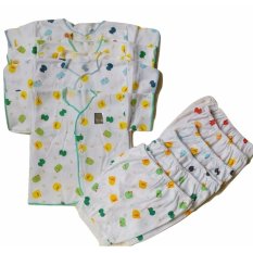JELOVA ANGELA SETELAN BAJU PENDEK BABY BAYI SNI STANDART 0-6 MONTHS