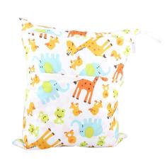JIANGYUYAN Bayi Bayi Tahan Air Basah dan Kering Tas Popok untuk Kereta Bayi (Giraffe)