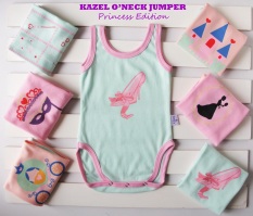 Kazel ONeck Jumper Princess Edition - baju bayi s.d batita ( 0 - 2 thn )