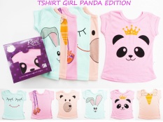 Kazel Tshirt Panda Edition - baju bayi s.d anak - anak ( 0 - 6 thn )