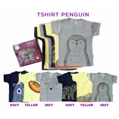 Kazel Tshirt Penguin Edition / M (2-3yr) / Baju bayi s.d Balita