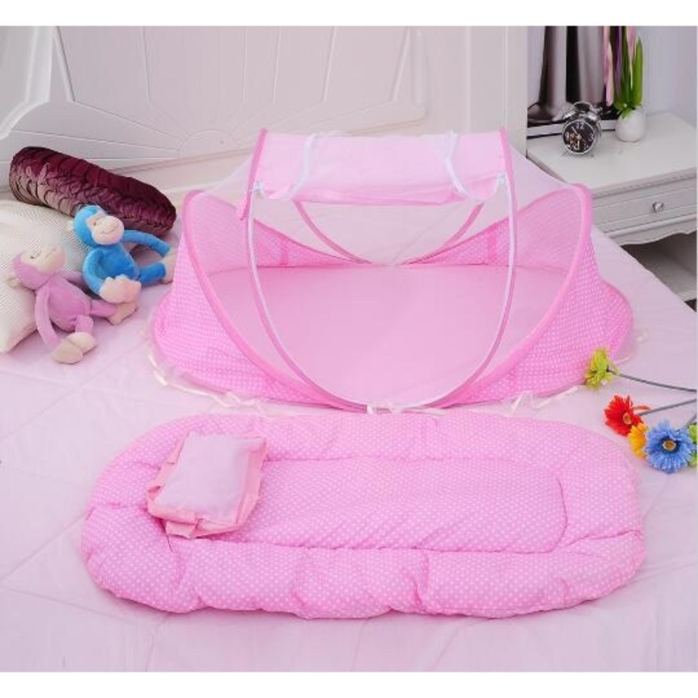 KELAMBU BAYI SET KASUR/TEMPAT TIDUR BAYI/KASUR BAYI TERMURAH PREMIUM