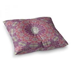 KESS Inhouse Alison Coxon Gypsy Medallion Purple Pink Digital Square Bantal Lantai X 23-Intl