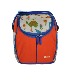 Kiddy Lunch Bag Motif Hewan Orange Biru - Tas Tahan Panas Atau Dingin