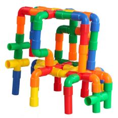 Kids Tunnel Building Blocks Plastic Building Blocks Baby Educational Toys Novelty Toys For Kindergarten Early Learning JM11