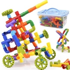Kindergarten Plastic Water Amount Pipe Blocks Early Childhoodeducational Building Blocks Toys Assembled Children 3 To 6 Years Ofage