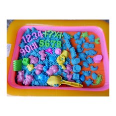 Kinetic sand Pasir kinetik lengkap set jumbo 2kg +43cetakan